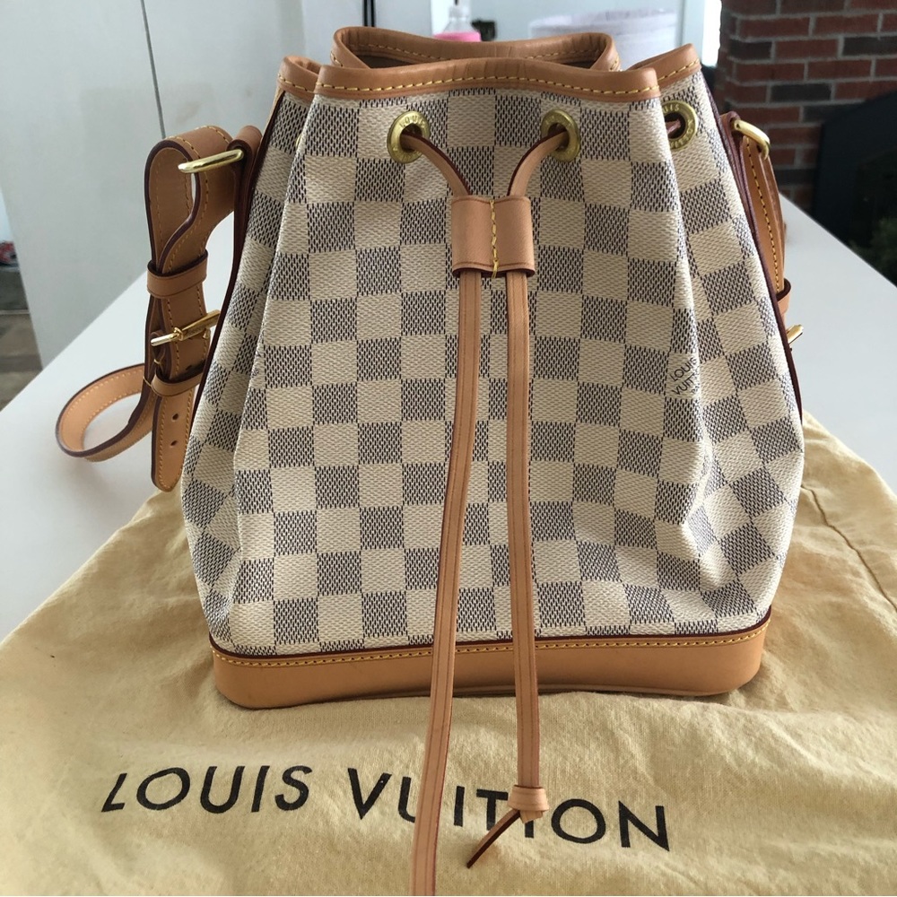 Louis Vuitton Noe BB Damier Azur Shoulder Bag